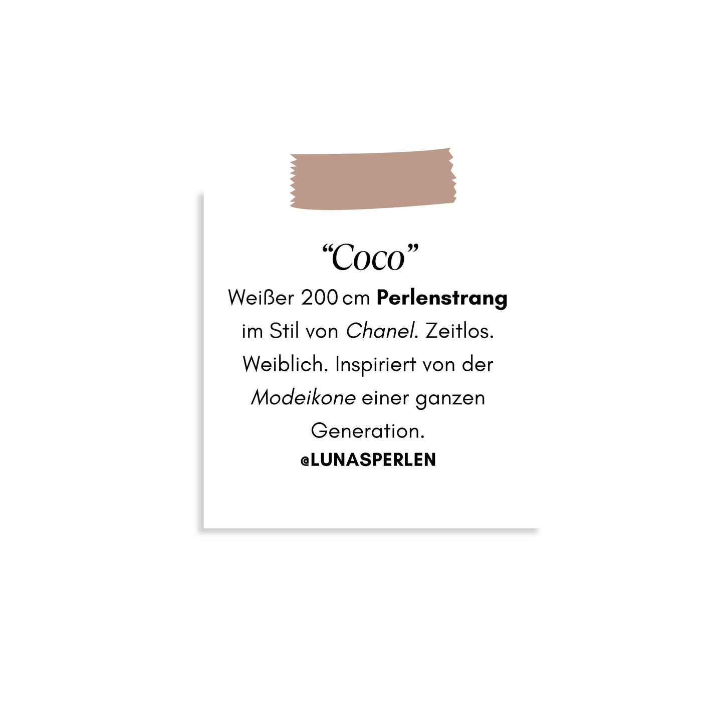 COCO Lange Perlenkette