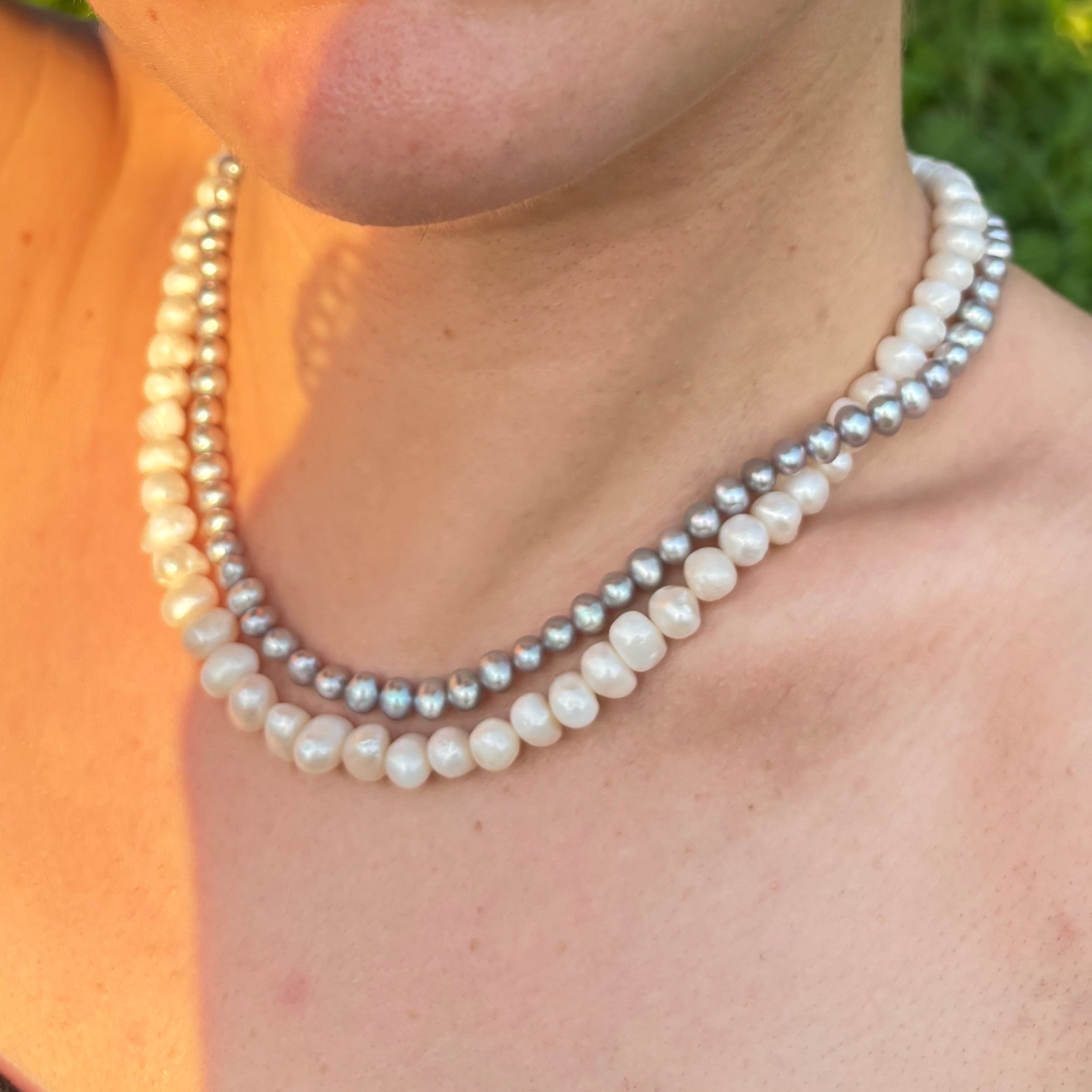 Collier Elisa – Freshwater pearl choker necklace | Luna's Pearls