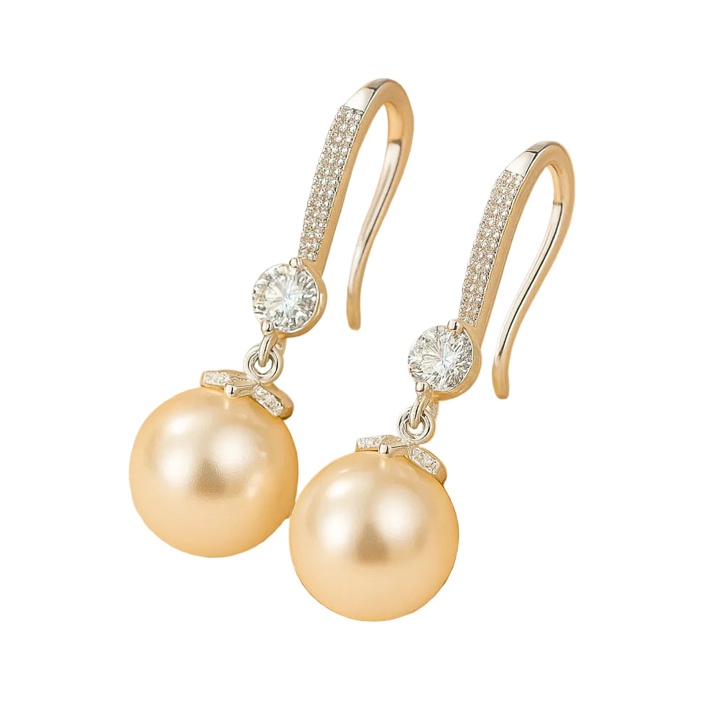 CARMEN Ohrringe mit Runder Perle im Stil Ear Spike