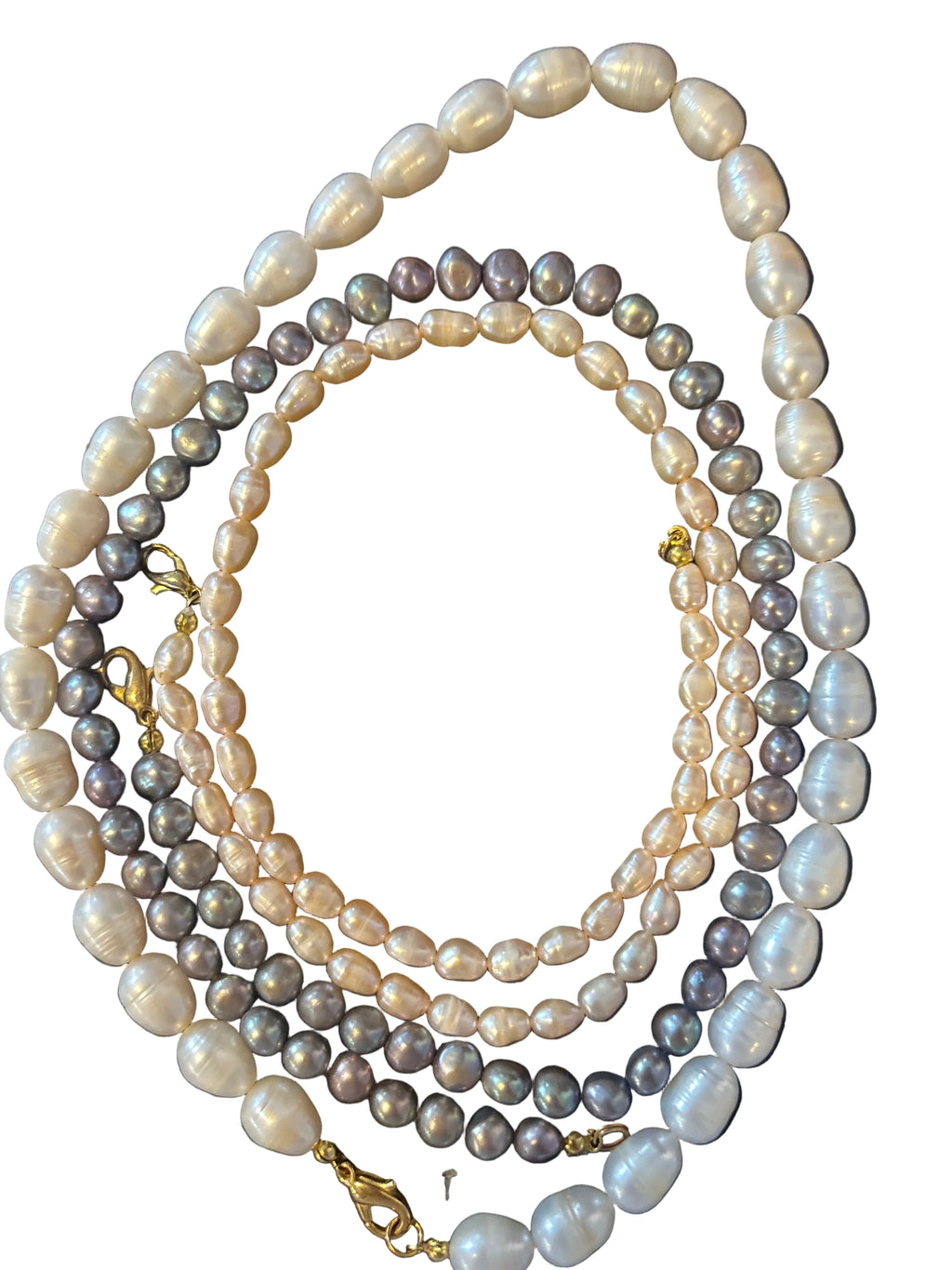 Perlenketten 3er Set GLORIA von Lunas Perlen