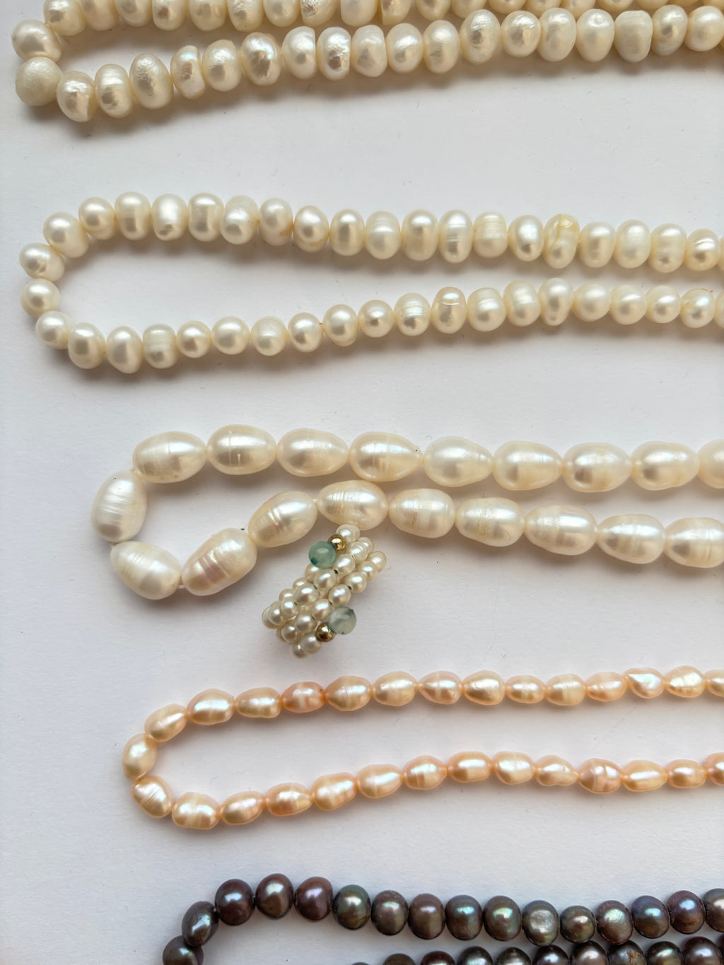 Perlenketten mit Perlenring Elisa von Lunas Perlen